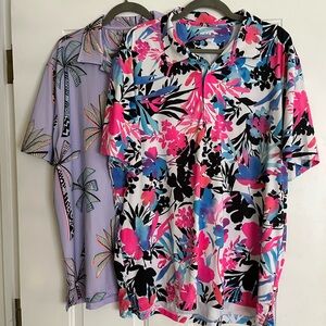 Men’s Golf Polo Bundle - 2 Shirts, Chubbies